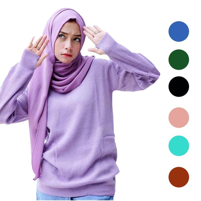 Baju Rajut Roundhand Sweater Baju Hangat Rajut Premium Tebal
