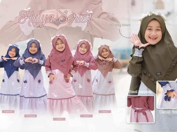 DIENNA - HULYA KIDS DRESS ONLY - BAJU ANAK -DRESS ANAK - GAMIS ANAK - COUPLE MOM AND KIDS - BAJU ANA