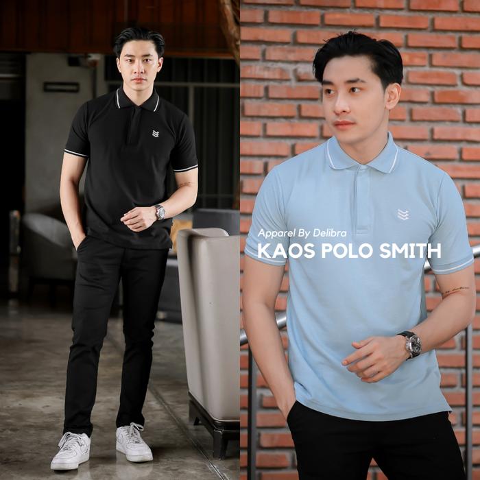 Delibra Kaos Polo Pria Smith Kaos Kerah