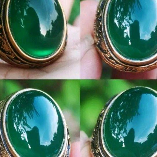 Cincin Batu Ijo Garut Cikolak Ring Alpaka Super No. dengan Kualitas Terbaik dan Desain Elegan
