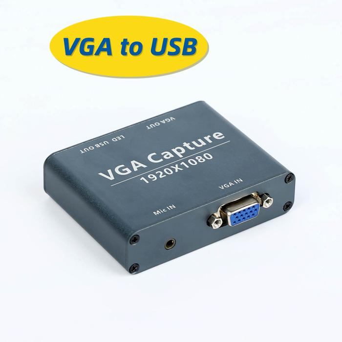 VGA to USB Capture 1080P audio and video capture VGA input and USB