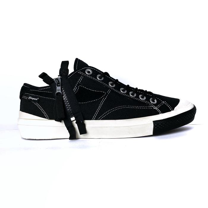 CAMPUSS - Fxxking Low Resleting Hitam Putih Kuning - Sepatu Sneakers Casual