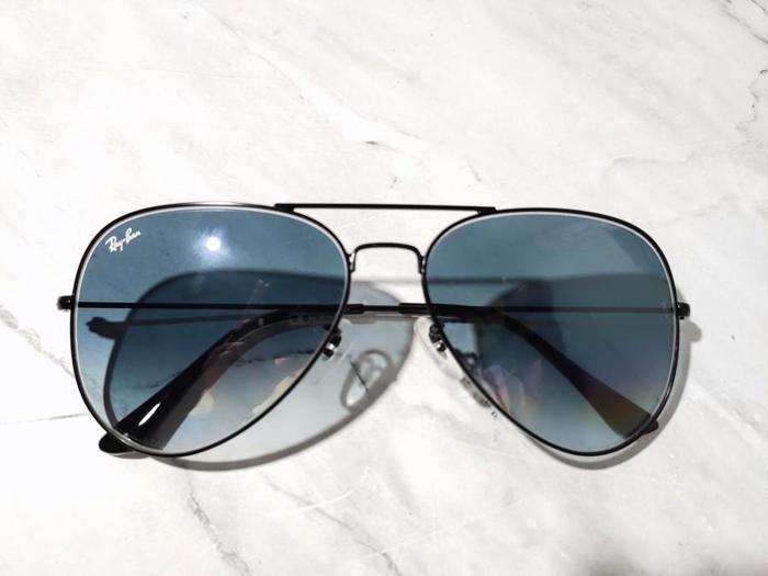 Kacamata RayBan Pria/Wanita Aviator RB3026 Black Blue Gradient Secen Original