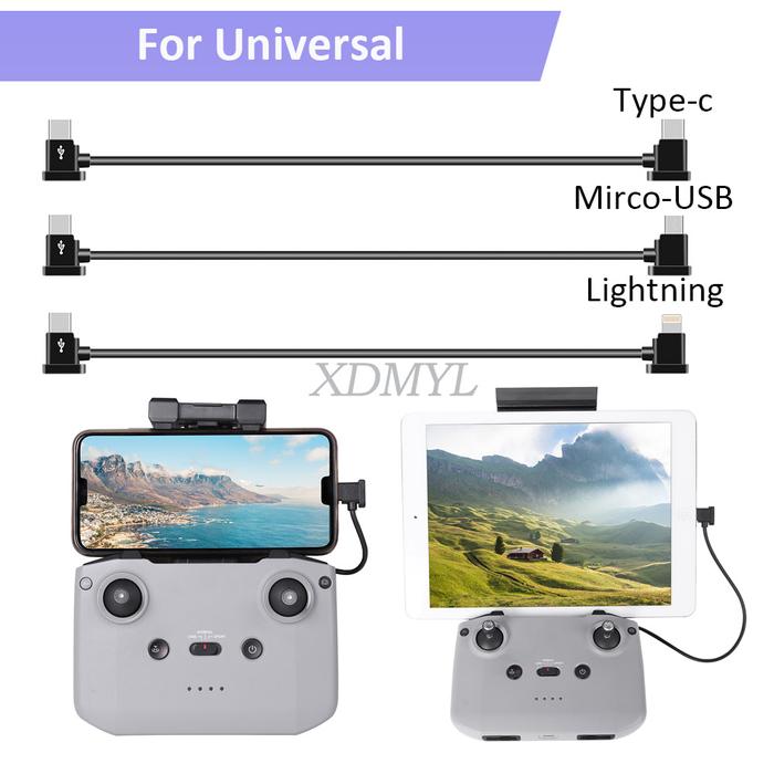 Universal DroneRemote Control Cable For DJI Neo/FPV/Avata 2/Mini 4 Pro/4K/Flip/Air 3S TYPE-C To Micr