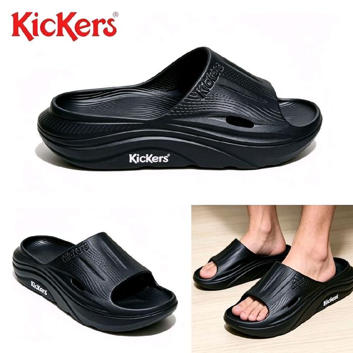 Sandal Kickers Pria Wanita Original Empuk Ringan Anti Licin - Sandal Rumah Santai Jalan Outdoor Kasu