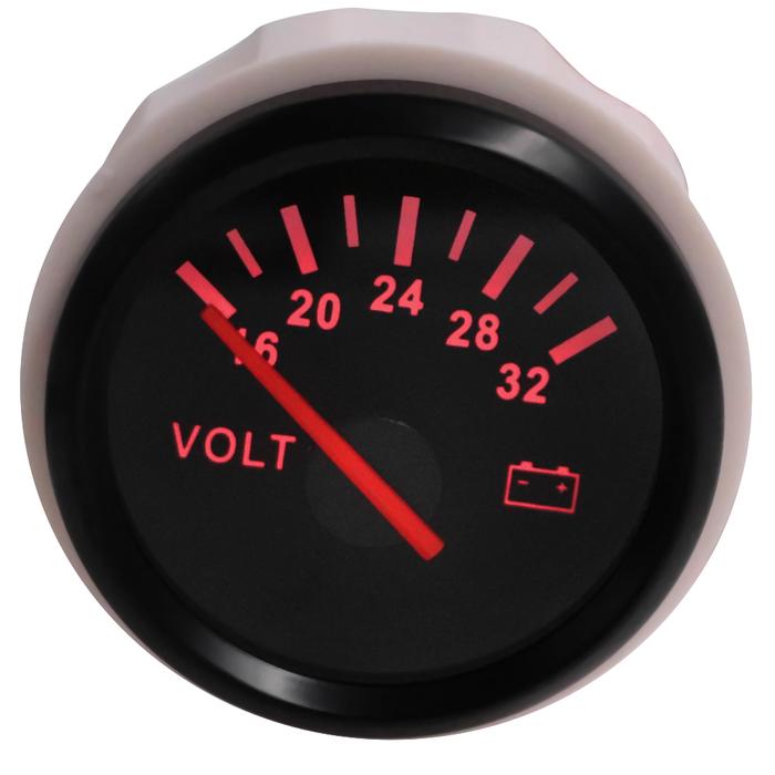 Auto Volt Meter Gauge Laut Tegangan Motor Mobil Perahu Mobil