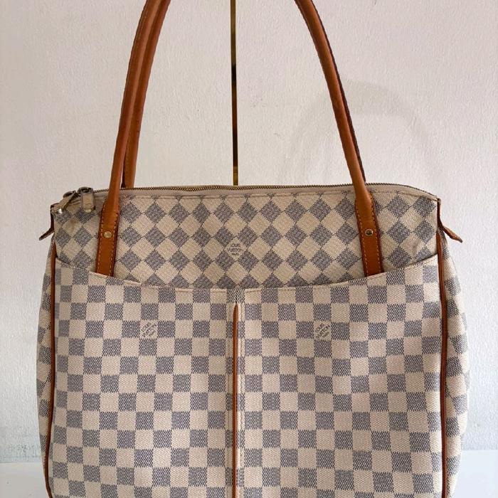Preloved Lv Figheri Damier Azur