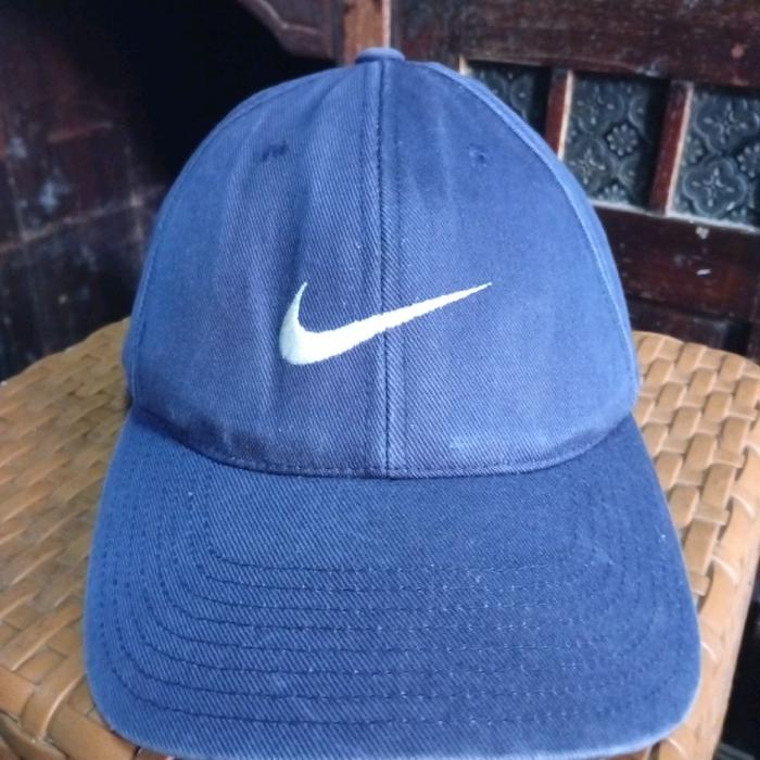 topi nike vintage biru TF ONLY