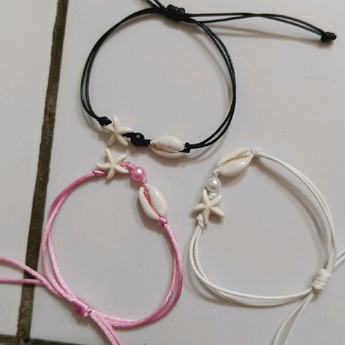 Gelang satin motif kuwuk dan bintang laut