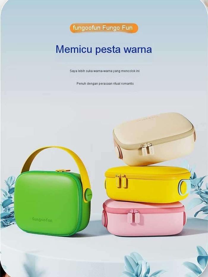 Tas makeup Jelly Fungoofun Original F523 DIY - fungoo - tas make up - tas aksesoris - tas top handle