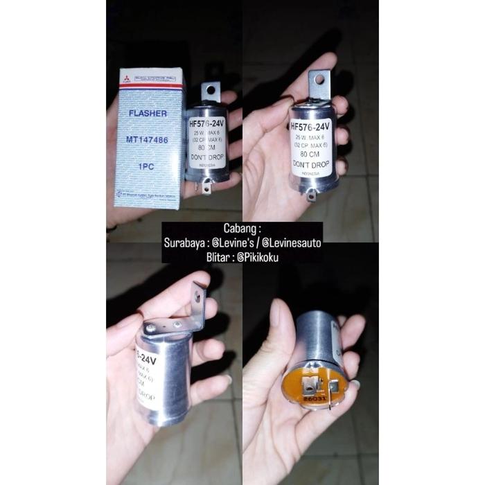flasher ragasa original MT147486 / flasher 24volt kaki 2 / flaher coltidiesel / flasher ps100 / flas