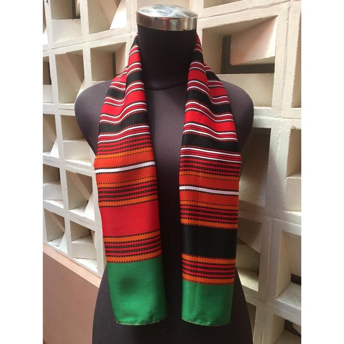 Syal natal christmas xmass merah hijau aksesoris leher scarf wanita neckscarf cewe scraft perempuan 