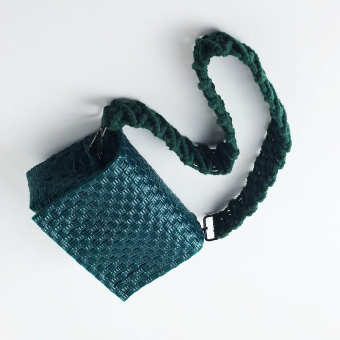 Emma Bag Emerald With Macrame Strap Emerald Terbaru