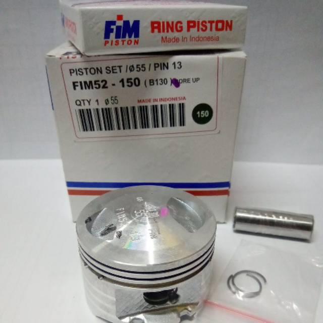 PISTON SET FIM 52 BEAT SCOOPY VARIO 53,5 54 54,5 54,75 55 SEHER IZUMI DOME