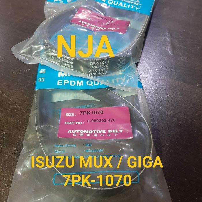 fan van v belt tali kipas 7pk1070 isuzu mux giga 7pk-1070 KI1