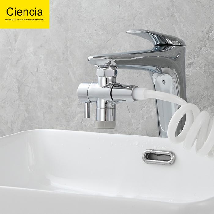 Ciencia Brass Faucet Diverter Dual-functional Kitchen Sink T-valve