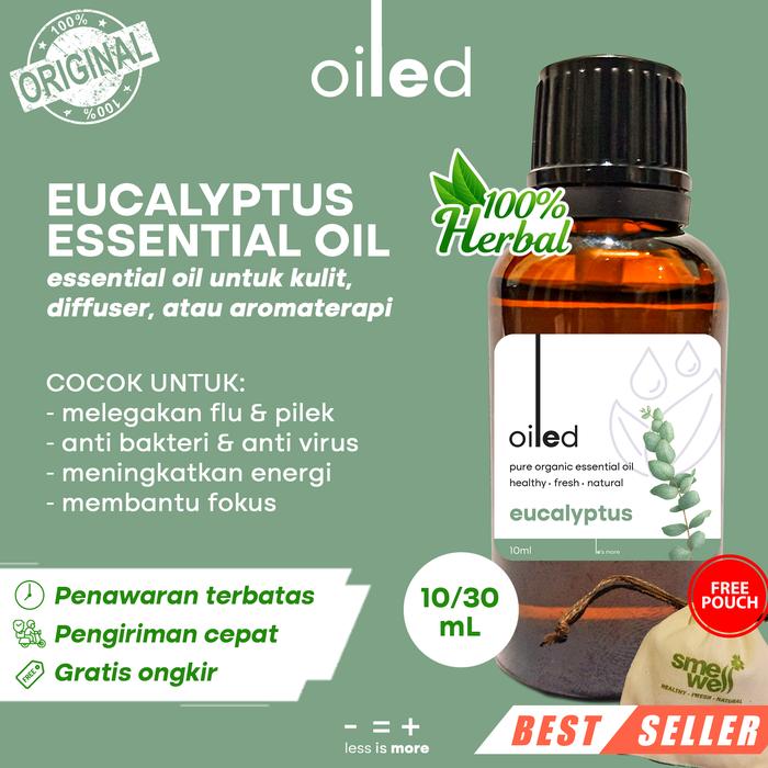 Pure Eucalyptus Essential Oil 100% Organik Aromaterapi Diffuser Humidifier - Minyak Eukaliptus Murni