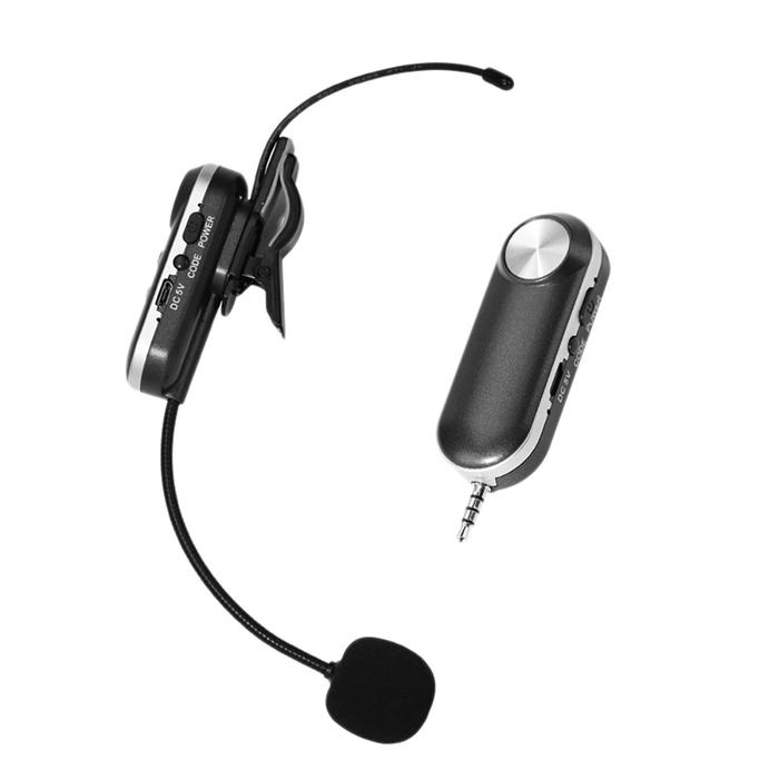 Wireless Instrument Microphone UHF Clip-on Condenser Microphone for