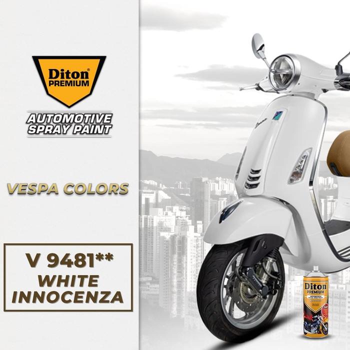 PREMIUM Cat Semprot DITON PREMIUM Vespa Colors - White Innocenza V 9481**