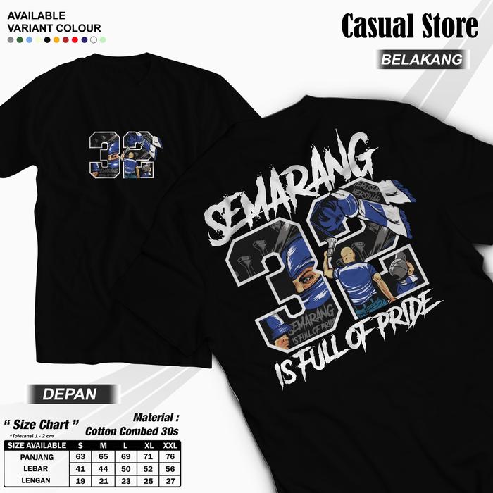 Kaos PSIS Semarang "SMRG32" - PSIS Supporter/Mahesa Jenar/1932