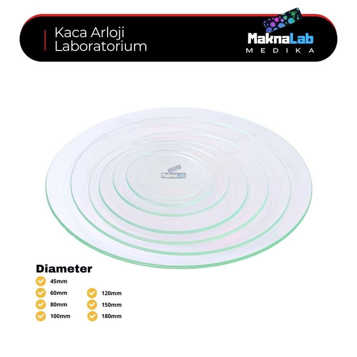 RRC Kaca Arloji Laboratorium [PCS] l Watch Glass Gelas Arloji Lab Cawan Arloji Kaca Per PCS