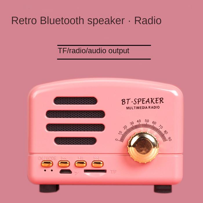 Retro Bluetooth Speaker MP3 Small Speaker Computer New Mini Creative