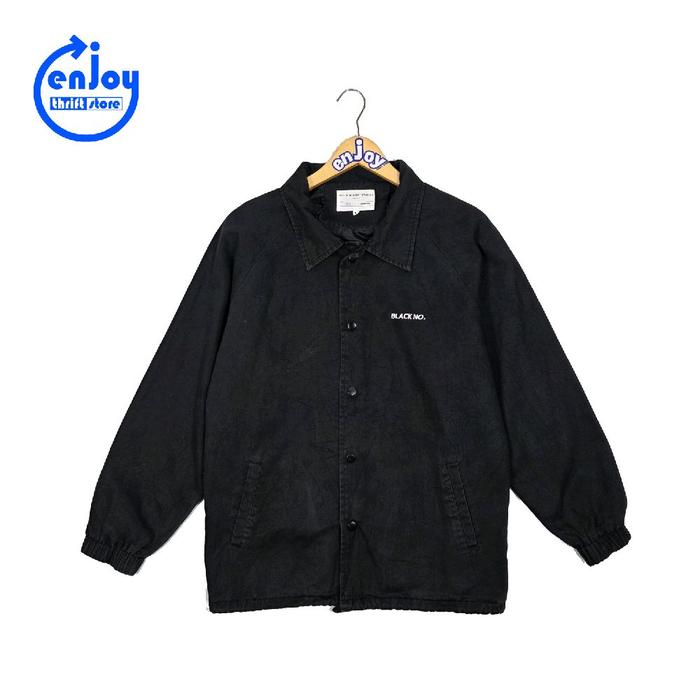 casual kasual jacket coach tebal BLACK NUMBER pria laki laki
