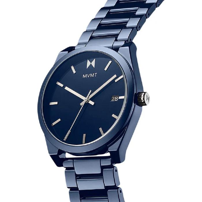 Jam Tangan Pria Man Watch MVMT Element Ceramic Midnight Blue Strap Blue Dial