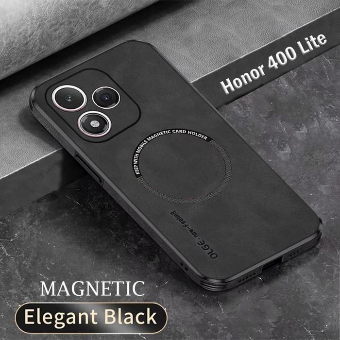 Promo Case For Honor 400 Lite Softcase Luxury Leather Magsafe Magnetic Promo
