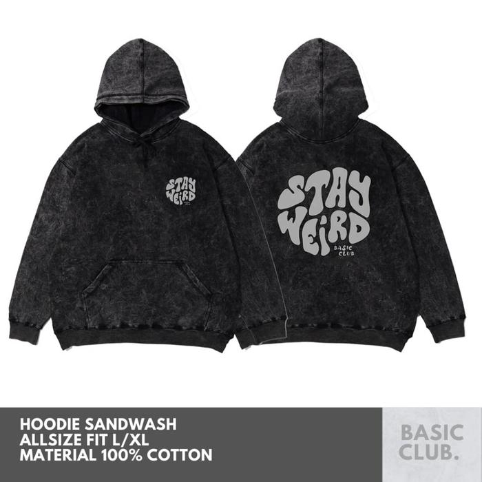 JACKET HOODIE WASH GRAPHIC / JUMPER HOODIE WASH GRAPHIC