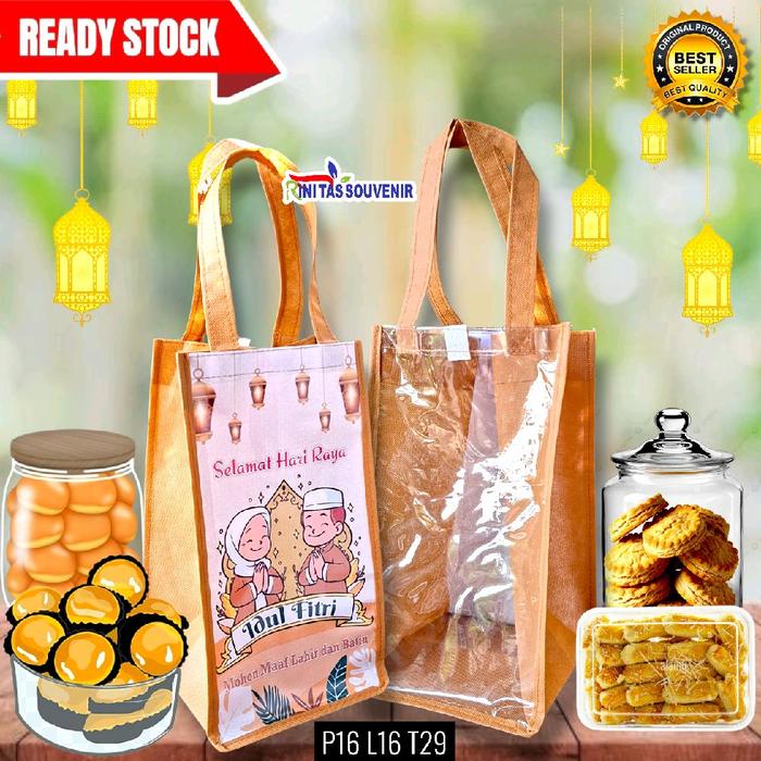 READY STOCK Tas souvenir idul fitri tas lebaran goodiebag kue nastar parcel lebaran