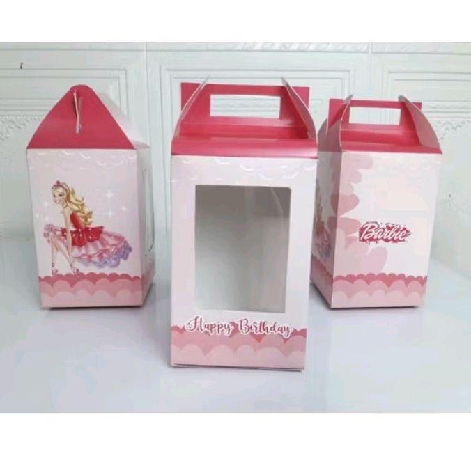 Barbie Snack Box Ultah / Snack Box Ulang Tahun dengan Desain Cantik dan Tangan Mudah untuk Hadiah