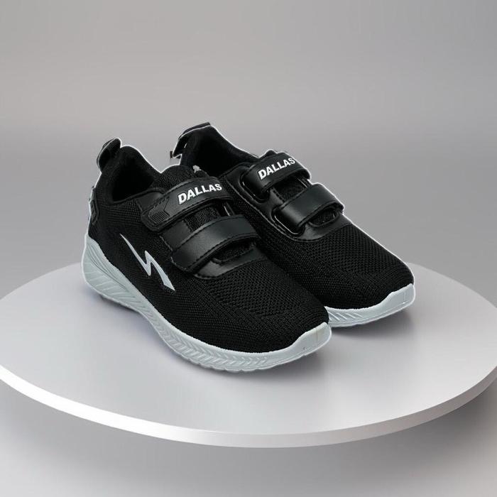 ￼DALLAS 3310 Sepatu Sneakers Olahraga Ringan Bahan Rajut Hitam