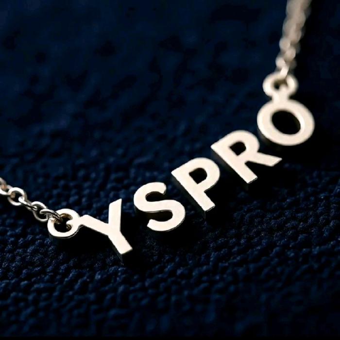 YSPRO Kalung Huruf Elegan dengan Desain Minimalis dan Kualitas Tinggi