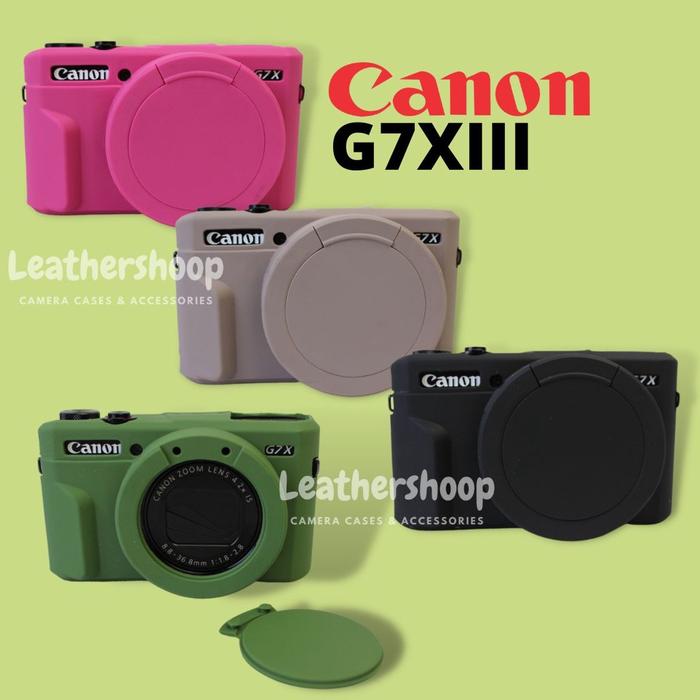 Cover Canon G7X Mark III G7Xm3 G7Xiii Softcase with Cap
