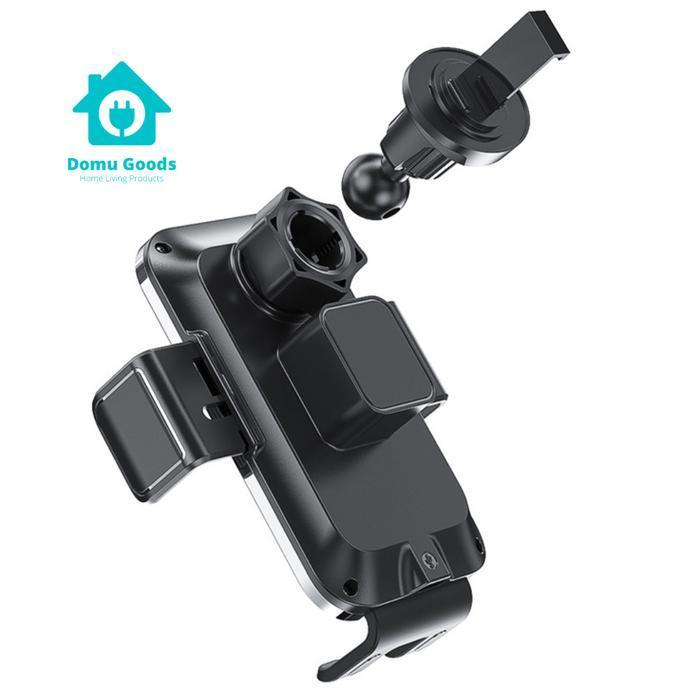 Domu Fast Wireless Car Charger / Car Charger Mobil Pengisi Daya / Fast  Wireless Charger / Holder Ca