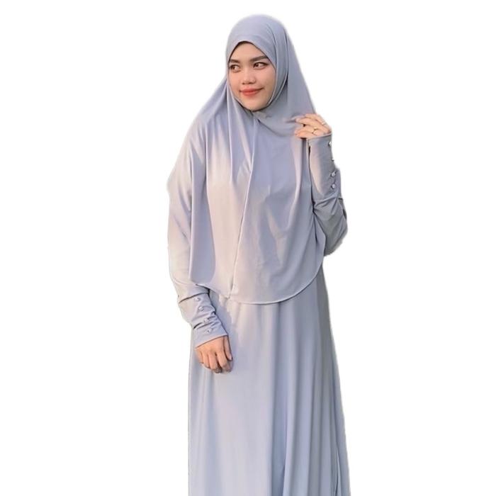anitafashion | gamis syarifah jersey | set hijab jumbo