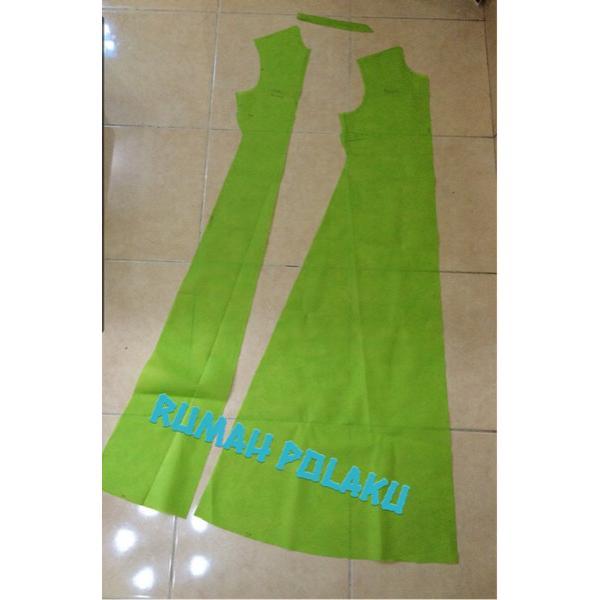 pola gamis payung - pola jahit gamis - pola jahit gamis payung (2layer