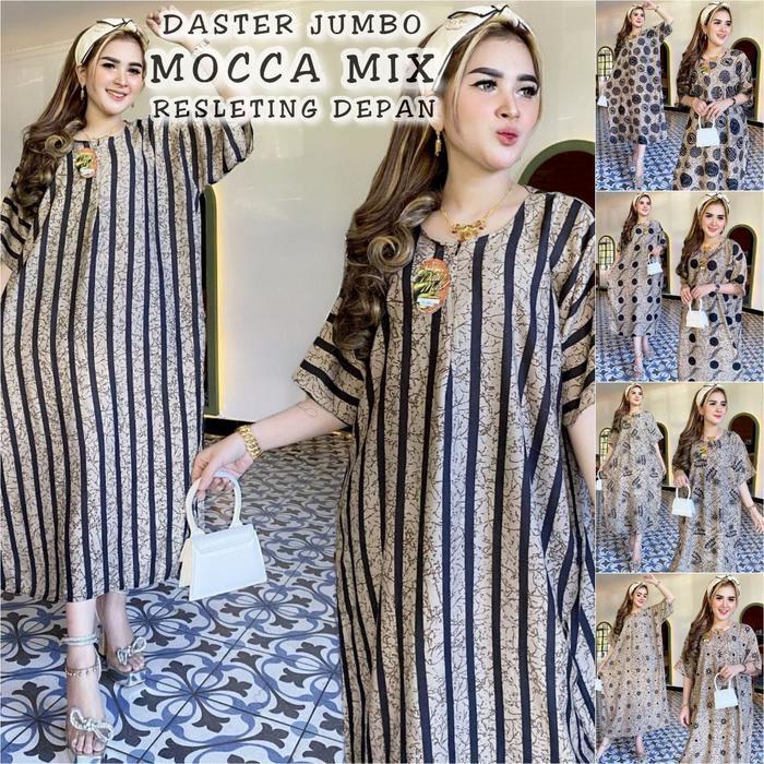 Daster Jumbo Mocca Ld 125 Resleting Depan Daster Dress Ternyaman Daster Viral Ys Butiq Racun Fashion