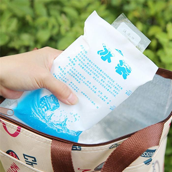 10Pcs/set cheap Insulated reusable dry cold ice pack gel cooler bag Chiller for lunch box food cans 