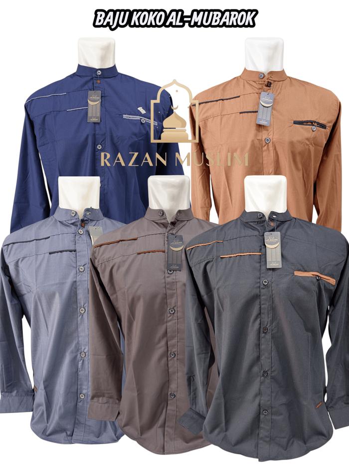 PROMO!!! Baju Koko Al-Mubarok Pria Dewasa – Bahan Sultan Raja Premium Terlaris