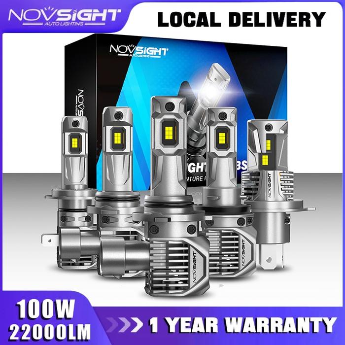 Car Lampu Led High Power H4 H11 9005 9006 Super Terang 22000LM high/low kit NOVSIGHT N62 lampu depan