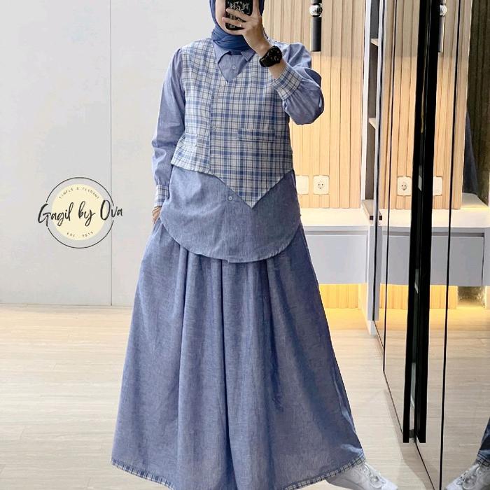 setelan rok anami 4 gagil premium