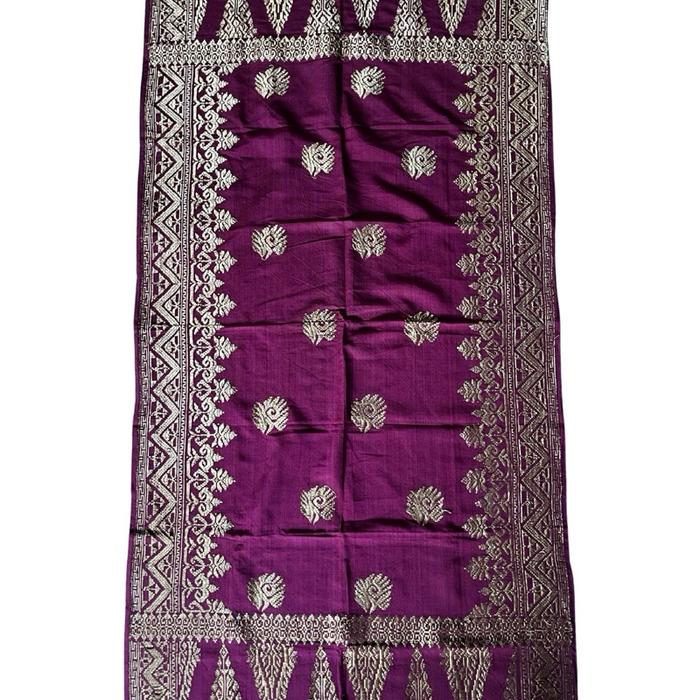 Saput songket gantut warna ungu