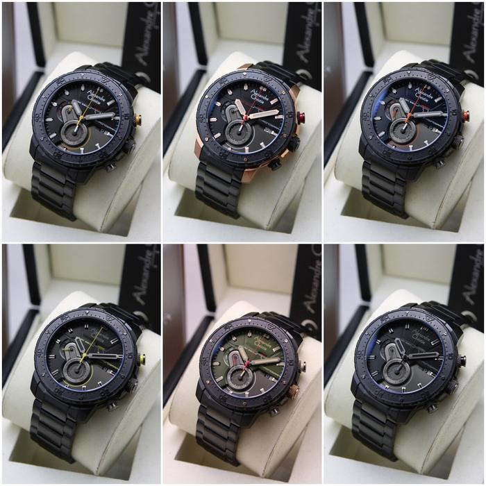 Jam Tangan Pria Alexandre Christie AC 6627 MC Original Stainless Stopwatch