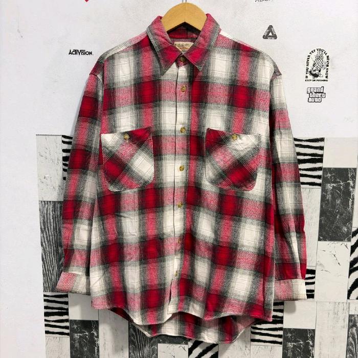 Kemeja flanel Go Ford vintage model veterano