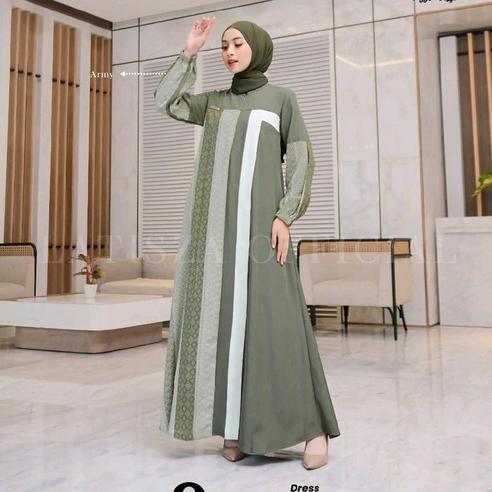 QAMARA DAN NADHIVA DRESS MOM BY LATISZA OFFICIAL √ Dress motif √ gamis latisza √ Gamis premium