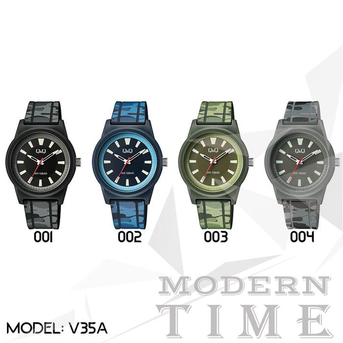QQ/Q&Q Original V35A (001-004) Series- Jam Tangan Pria - Army
