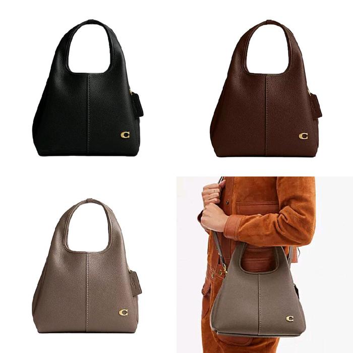Coach Lana 23 Handle Bag (Black, Maple, Dark Stone)