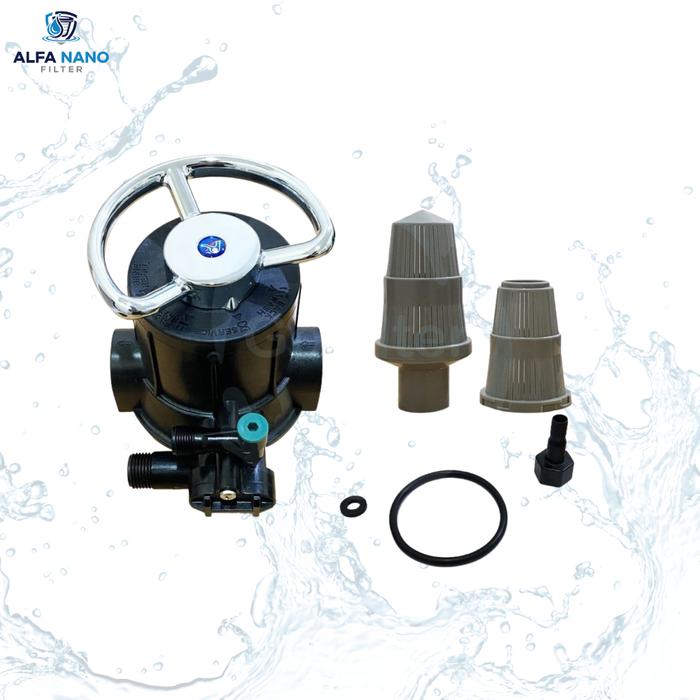 KEPALA HEAD TABUNG FILTER FRP 1054 1354 MANUAL SOFTENER 2,5 INCH 5 WAY